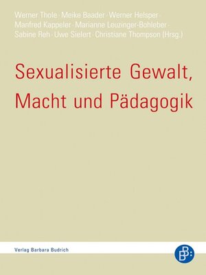 cover image of Sexualisierte Gewalt, Macht und Pädagogik
